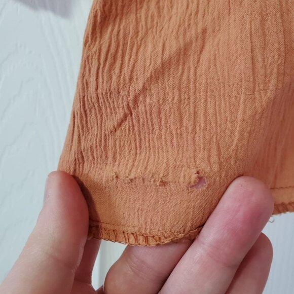 Vintage 70s Arizona Boho Coachella Festival Southwestern Collared Top S - Picture 4 of 8